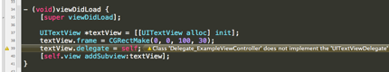 Delegate warning